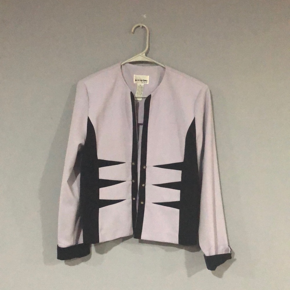 Vintage Petite perceptions by Irene be light purple size 10 petite blazer